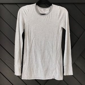 Gap Gray Striped Tee